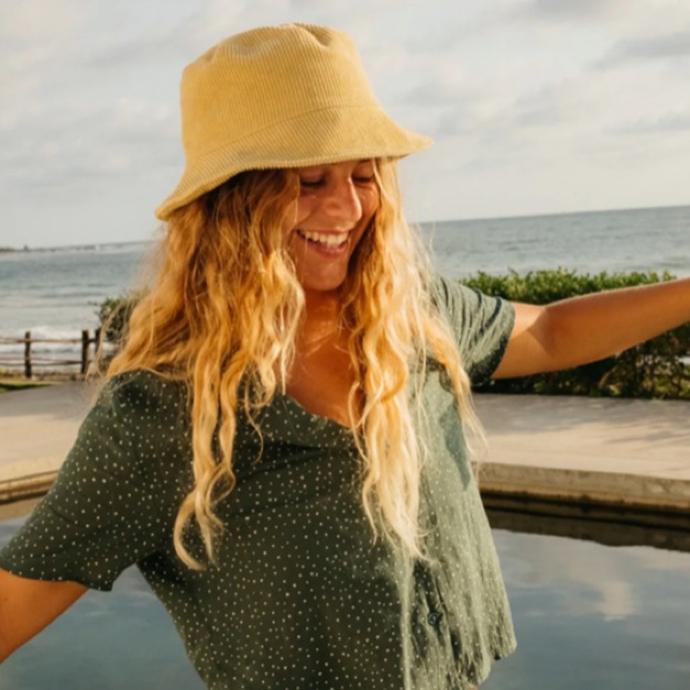 Mollusk Surf Shop Corduroy Bucket Hat Tan